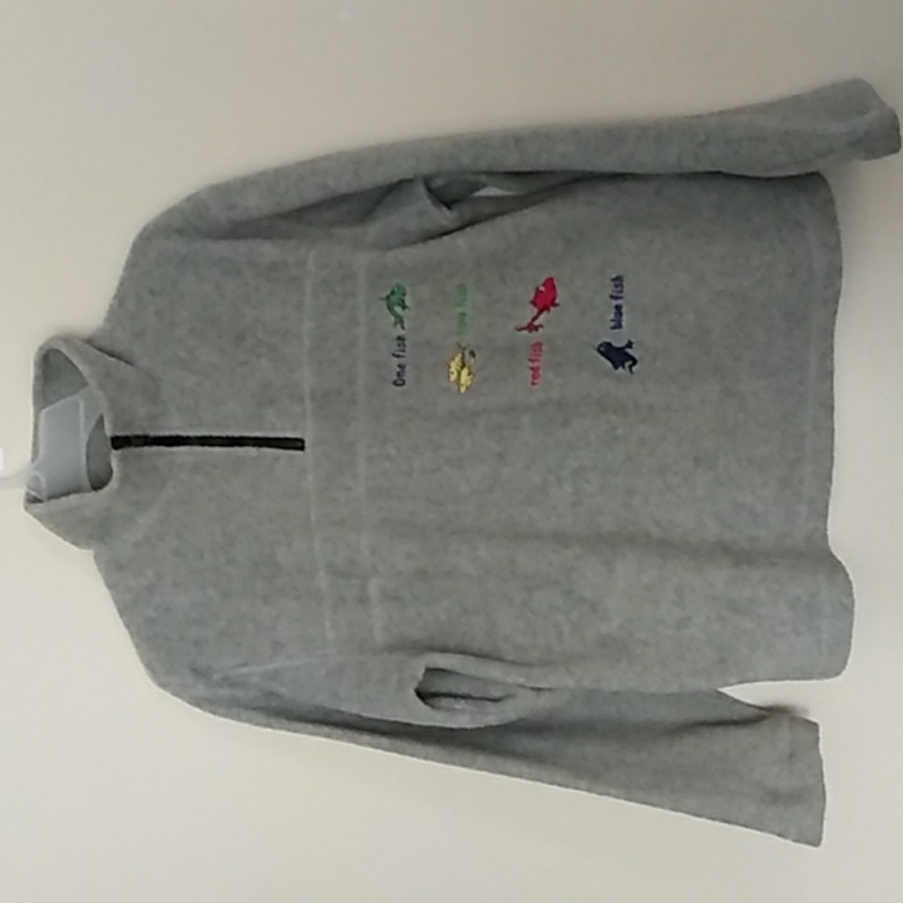Vintage Dr Seuss Fleece Jacket (One fish Two Fish Blue Fish Red Fish)